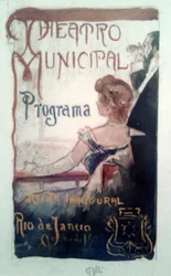 Studie für das Programmheft zur Einweihung des Stadttheaters von Rio de Janeiro